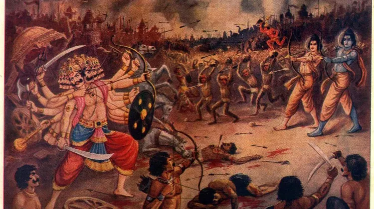 ram navami 2024 -An epic battle between Lord Rama and demon king Ravana