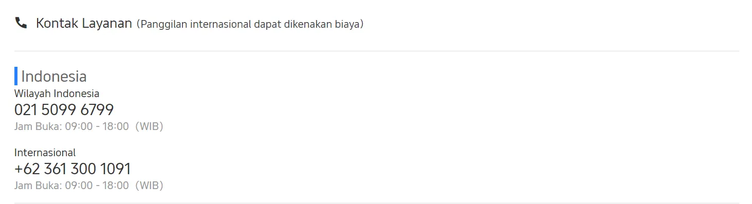 Daftar Lengkap Nomor Kontak Dukungan Pelanggan Trip.com