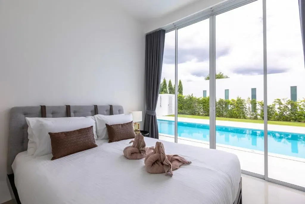 ห้องพักของวิลล่าพูลวิลล่า 4 ห้องนอนสุดทันสมัย - พีเอ็มเค-เอ6