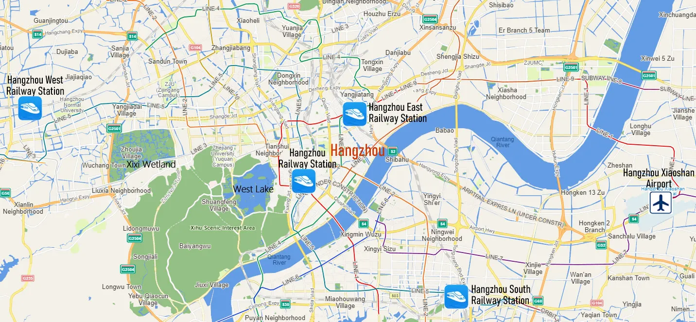 How to Get to Hangzhou Train Station?
