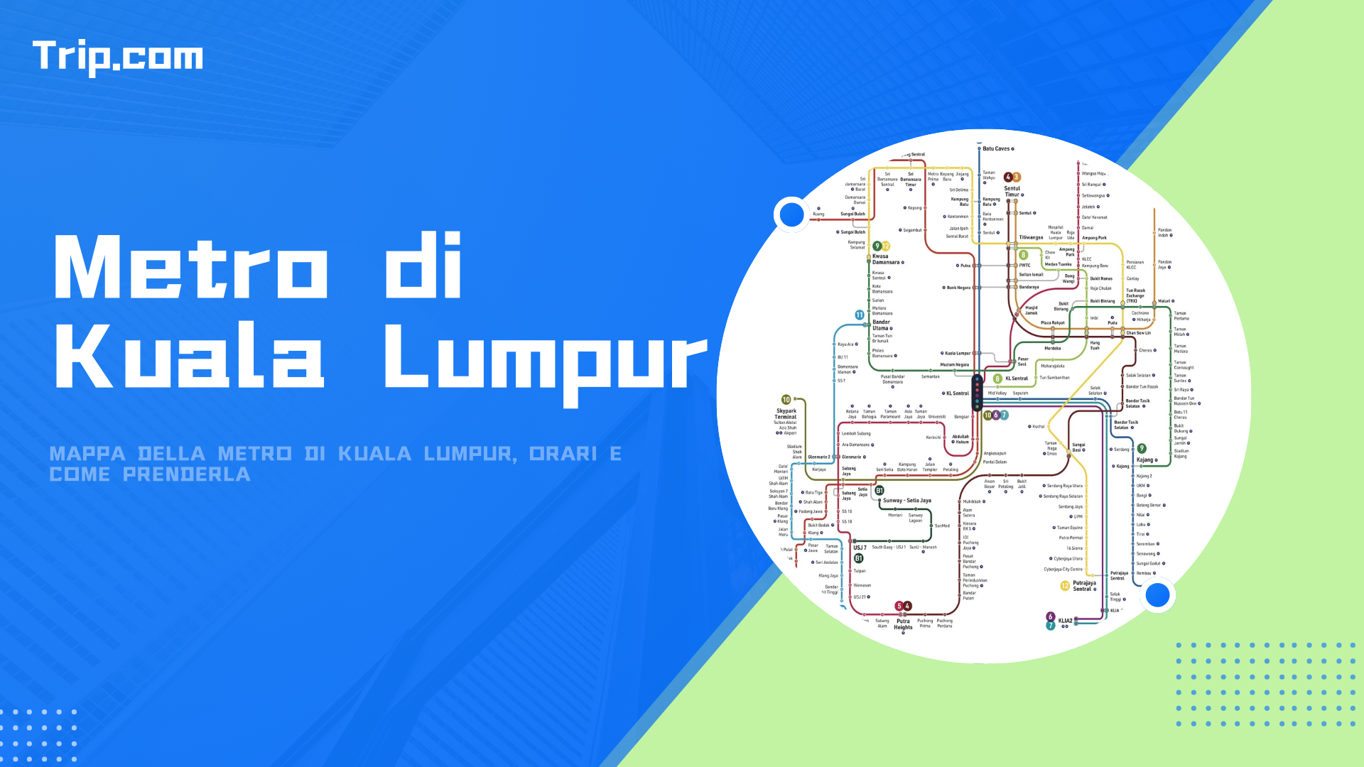 Metro di Kuala Lumpur: mappa, orari, biglietti e consigl