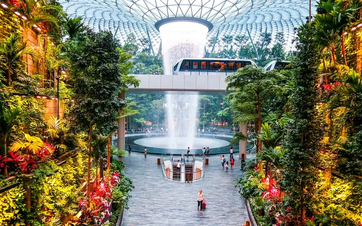 Аэропорт Jewel Changi: Лесная долина Shiseido