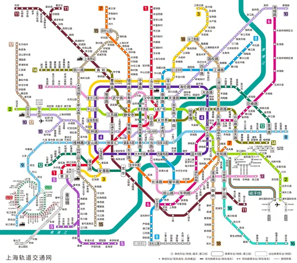 上海地鐵路線圖