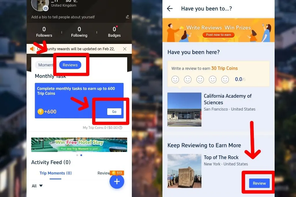 How to Write Trip.com Reviews