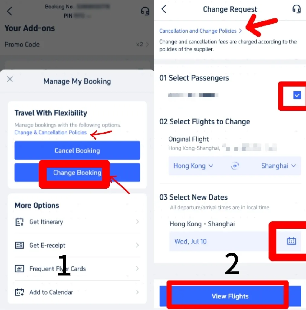 How to Change Flights on Trip.com App