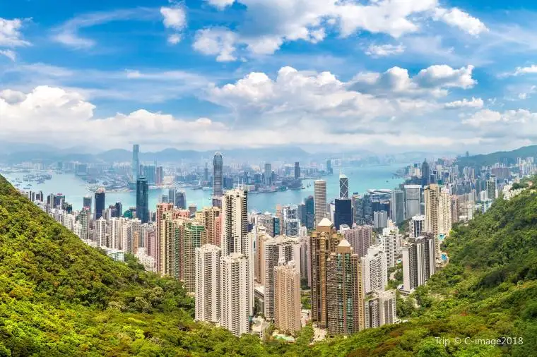 View of Victoria Peak from above