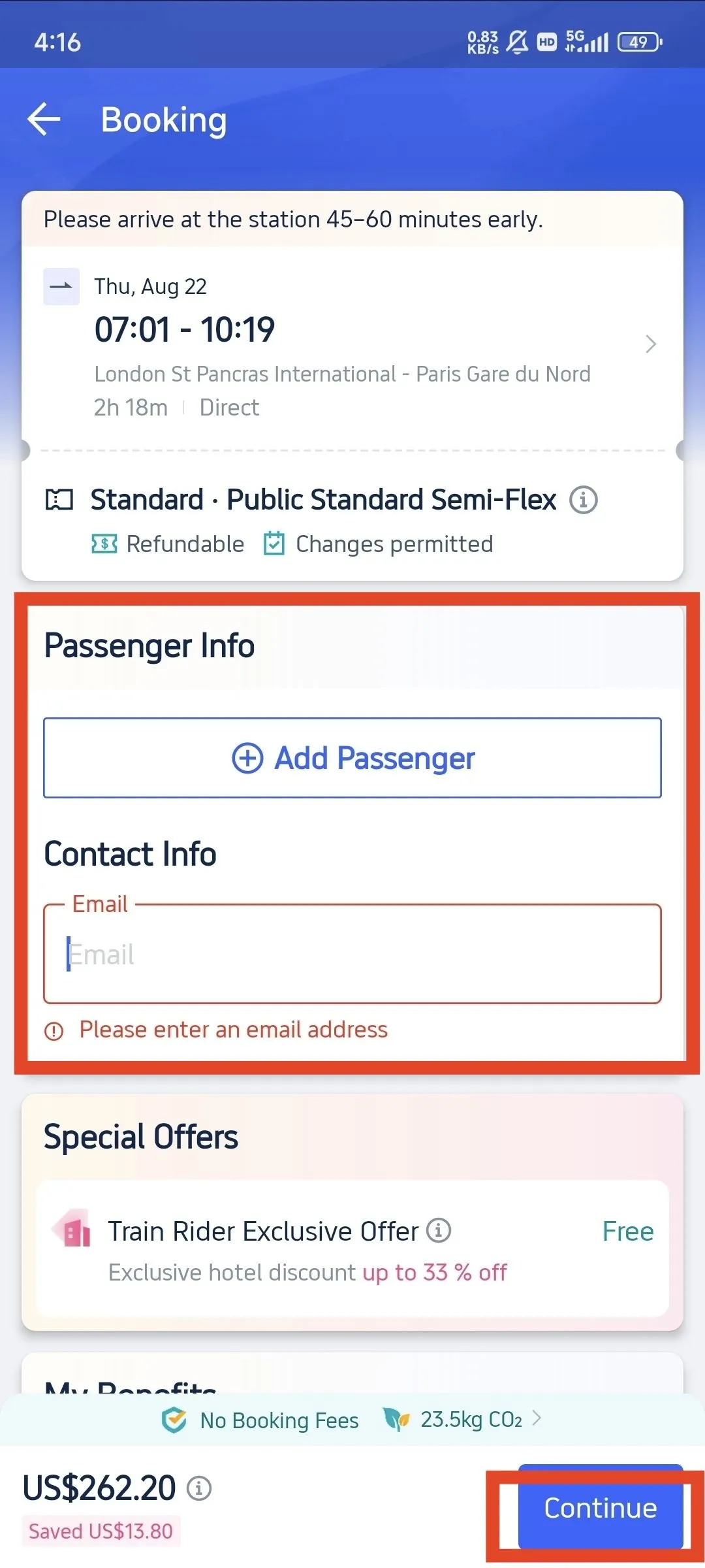 How to Buy Eurostar Tickets on Trip.com App Step by Step