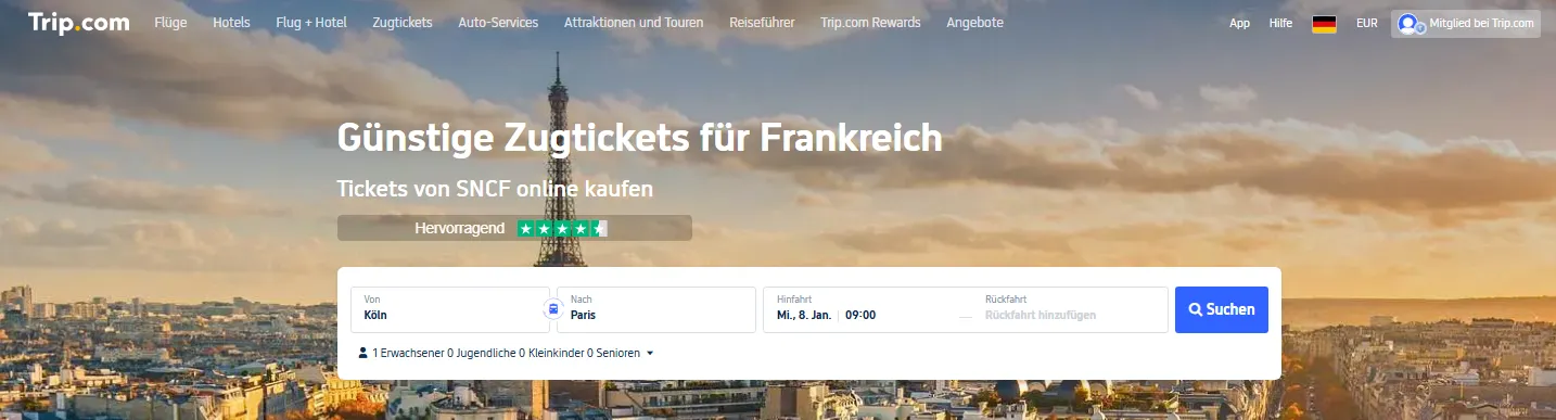 So buchst du deine Zugtickets nach Frankreich