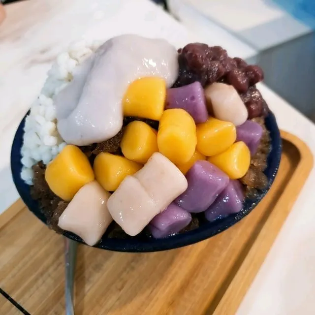 三色芋圓是長洲冰室的長洲人氣美食