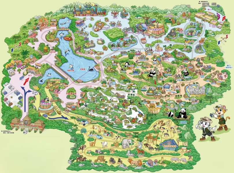 Chimelong Safari Park Map