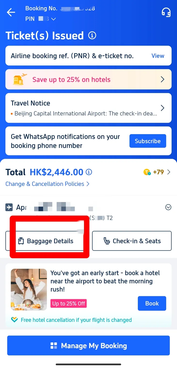 Trip.com Baggage Allowance
