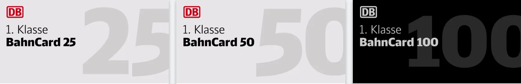 BahnCard 25/50/100