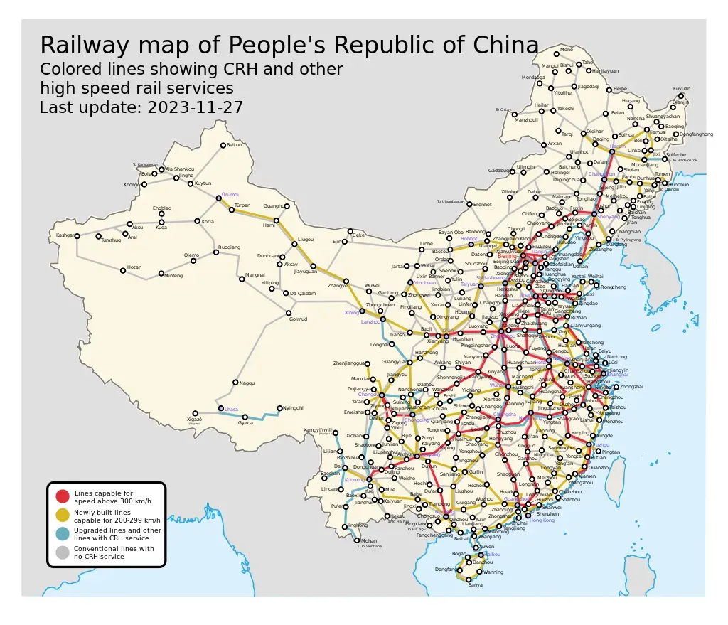 About China Train Map