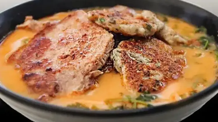 豐厚的豬扒煎香後更惹味。