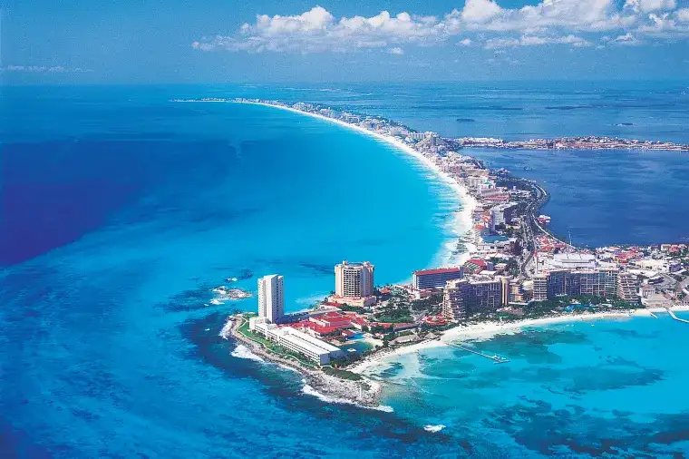 Mexico Coastal Cancun Bird View