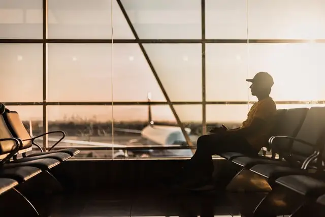 Man at airport