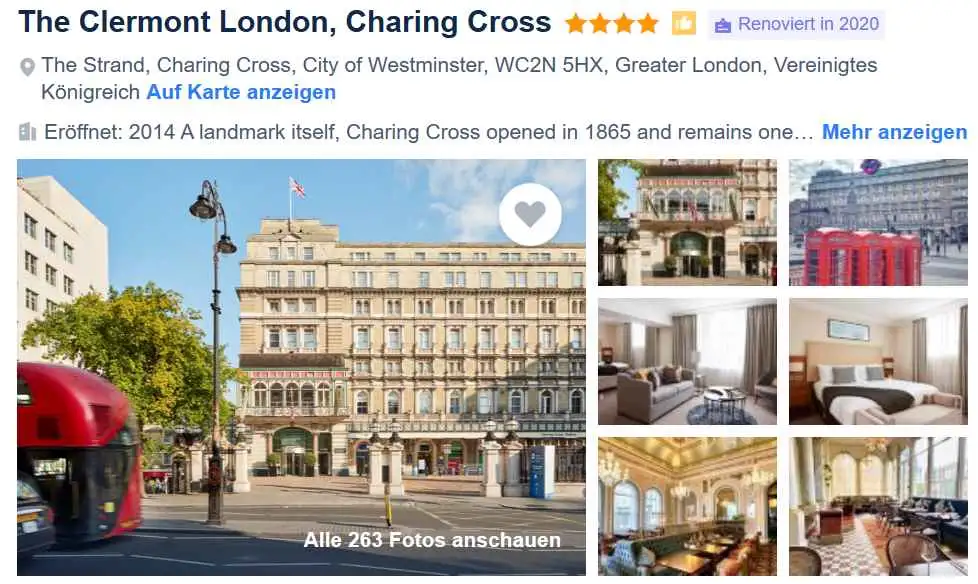 The Clermont London, Charing Cross