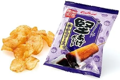 堅あげポテト串かつソース味