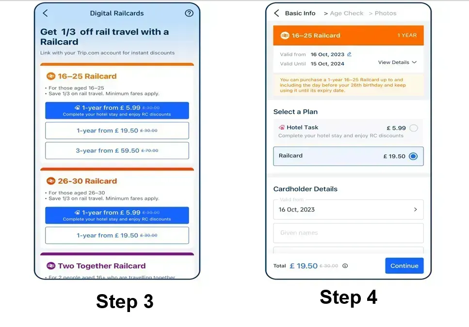 How to get Railcards for over 30s