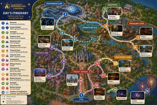 Shanghai Disney Map
