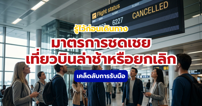 เช็คมาตรการชดเชยเที่ยวบินล่าช้าหรือยกเลิก 2569 ได้ชดเชยอะไรบ้าง? | Trip.com