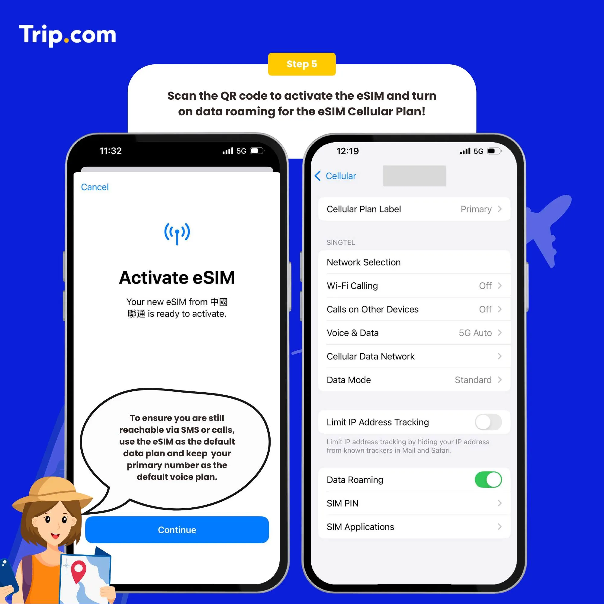 How to activate eSIM Step 5: Scan the QR code to activate your eSIM