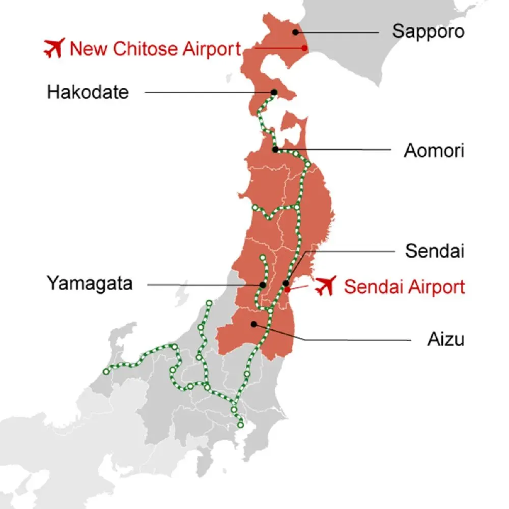 JR Hokkaido Map