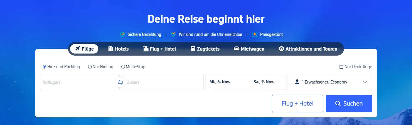 Einfach Reisen mit Trip.com