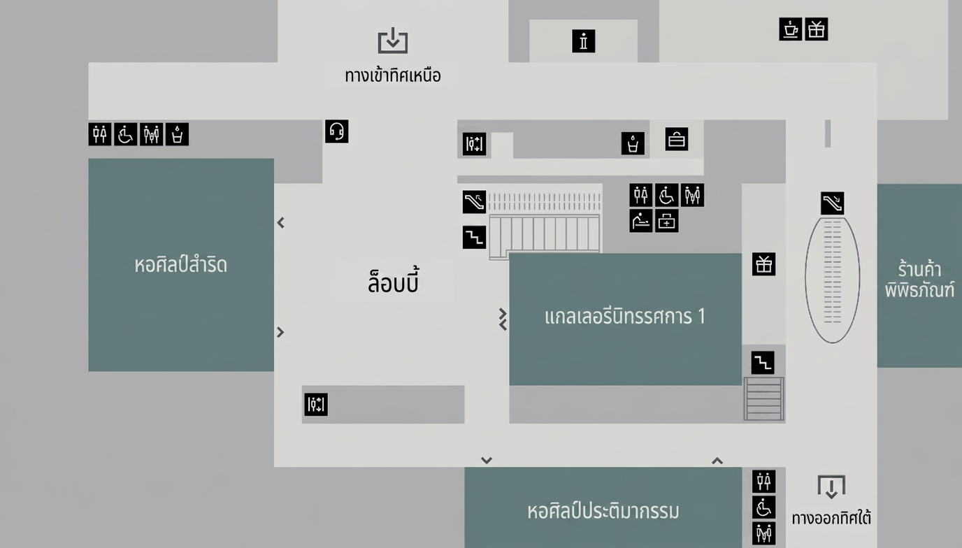 ผังชั้นพิพิธภัณฑ์เซี่ยงไฮ้