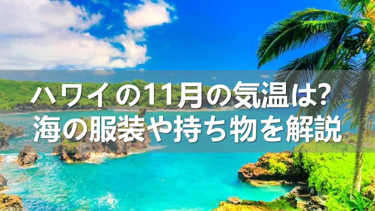 11月のハワイの気温