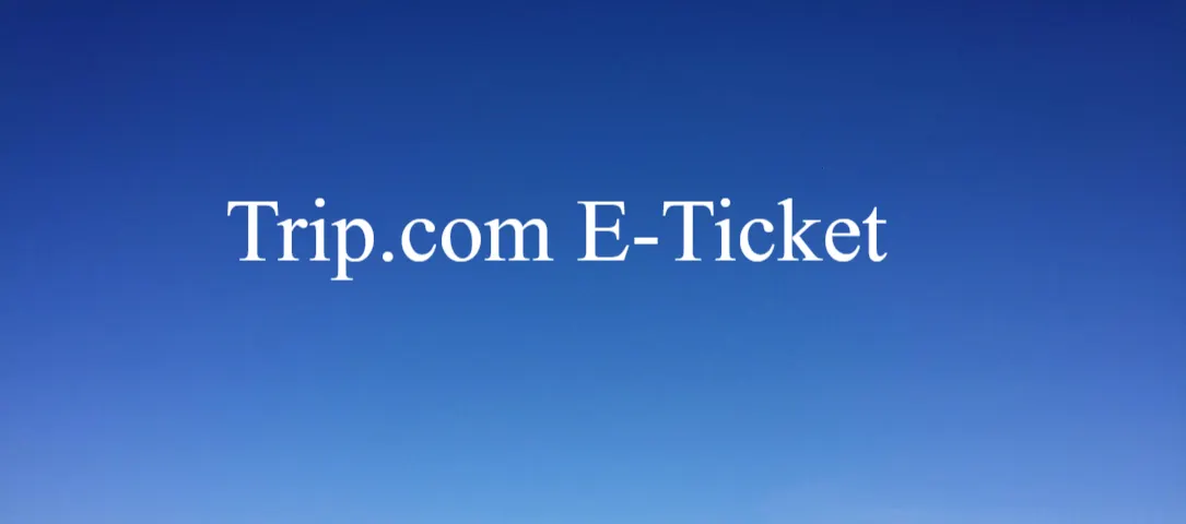 Trip.com E-Ticket