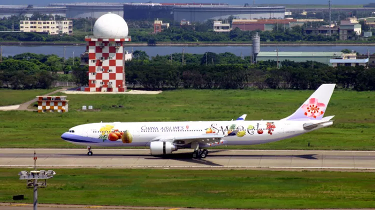 桃園国際空港到着