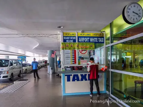 Penang Airport to George Town: By Taxi