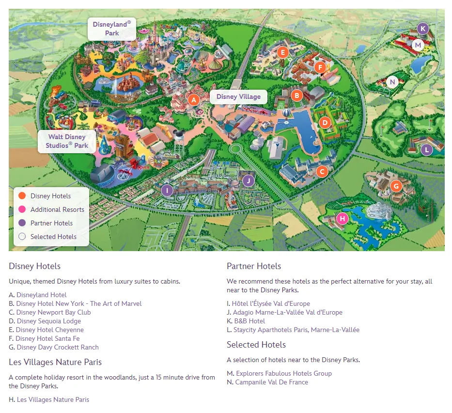巴黎迪士尼地圖