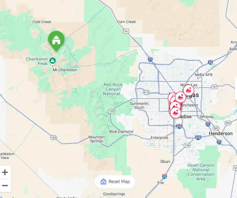 Where is Lee Canyon Ski Resort?
