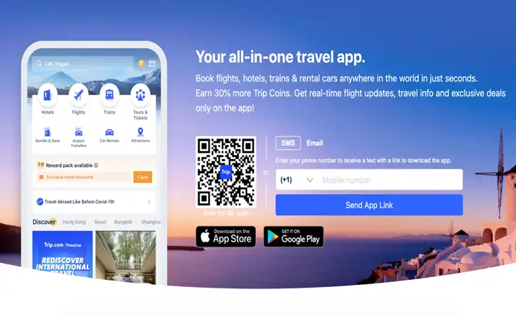 Download the Trip.com app from the App Store or Trip.com for free