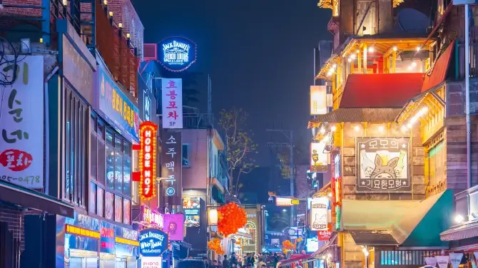 Attractions near Yongsan Station: Itaewon
