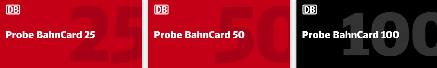 Probe BahnCard 25/50/100