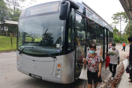 Electric City Bus in Kuching