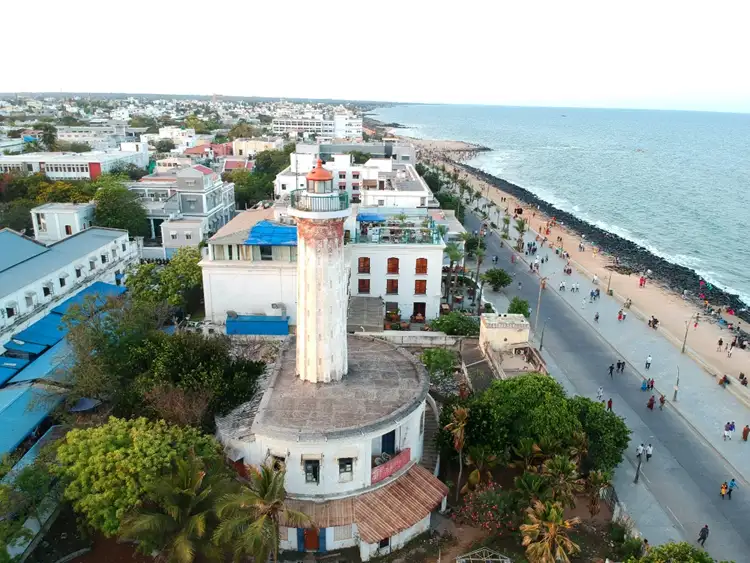Source: nullvoid/ unsplash  This Old Lighthouse in Puducherry was constructed by French colonial rulers in the 19th century