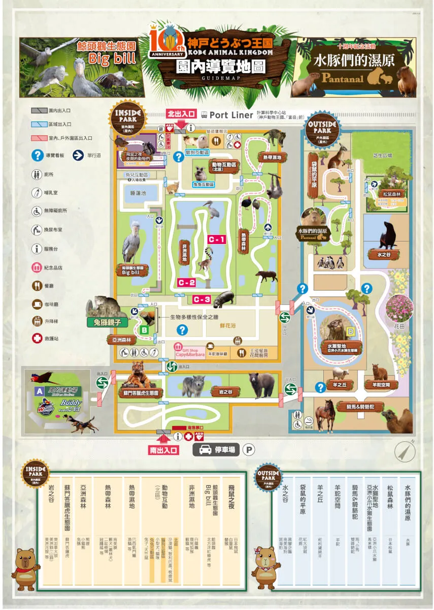 神戶動物王國地圖