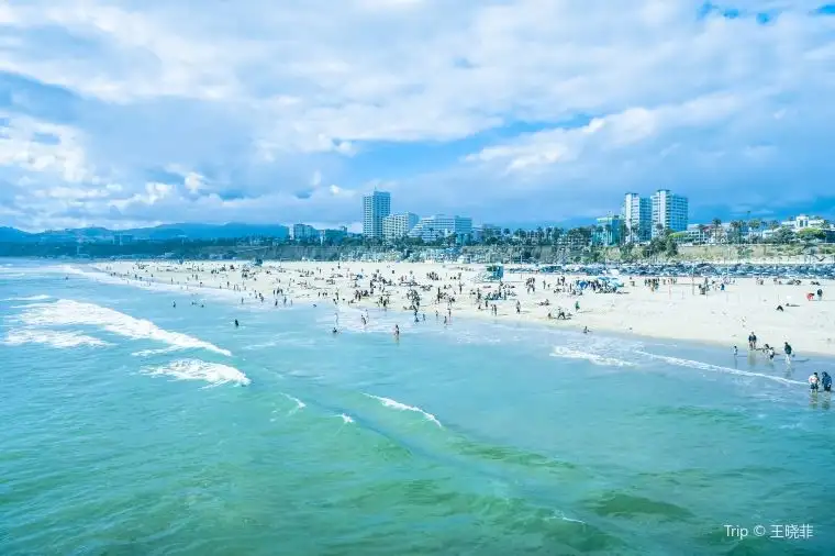 Things to Do in Los Angeles- Catch Some Waves at Santa Monica Beach