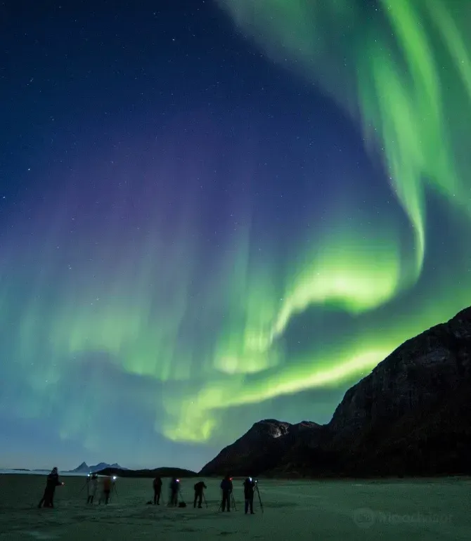 挪威氣溫 - 挪威北極光