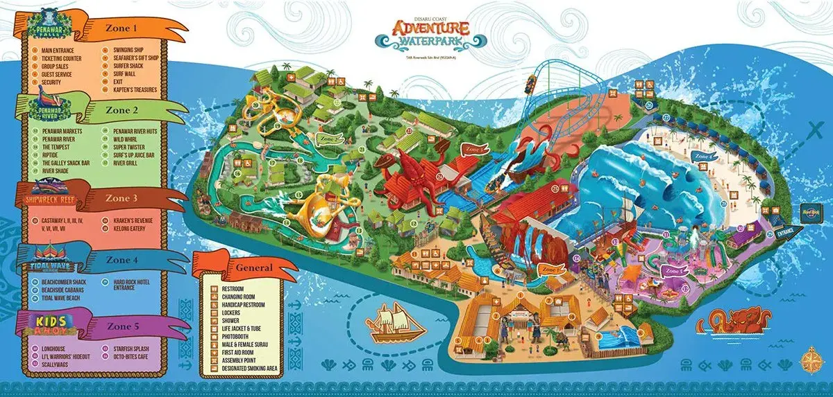 Adventure Waterpark Desaru Coast map