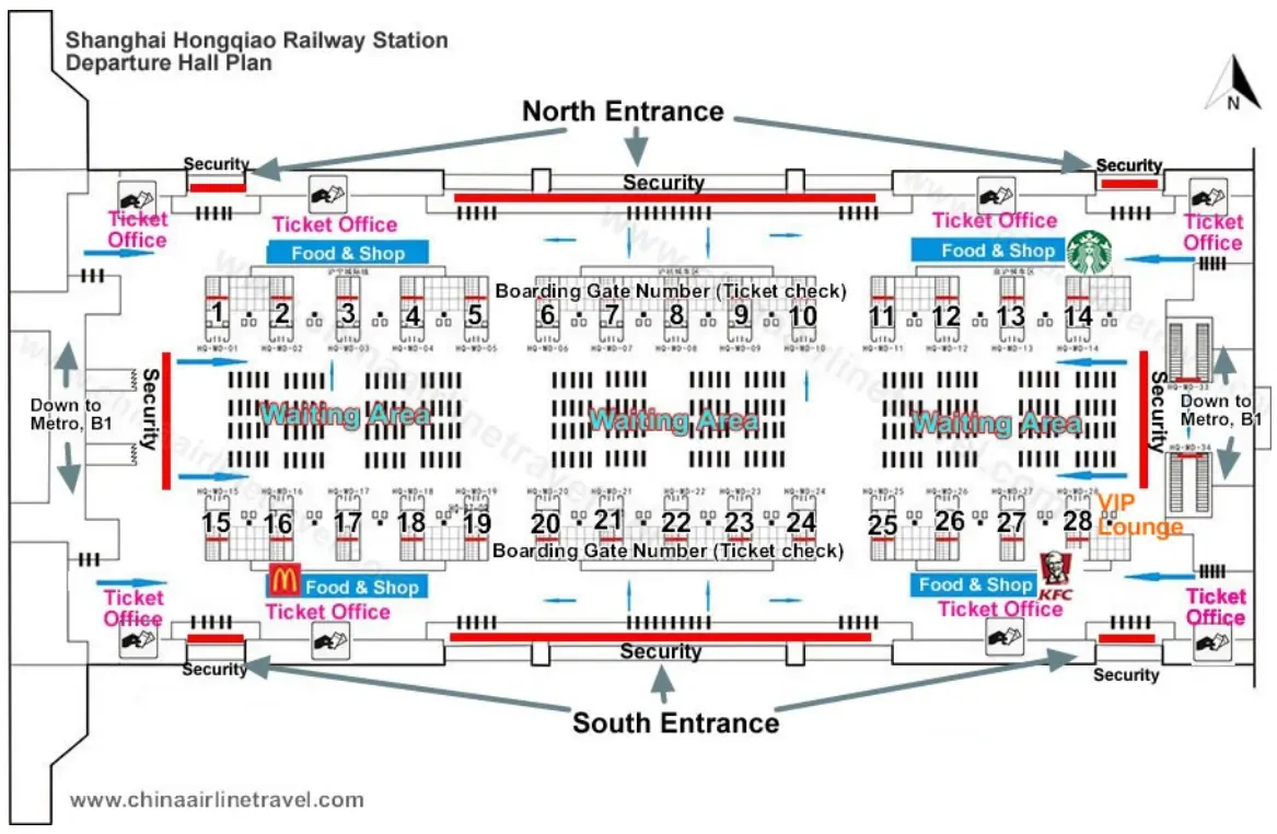 China Train Station Layout of China train station