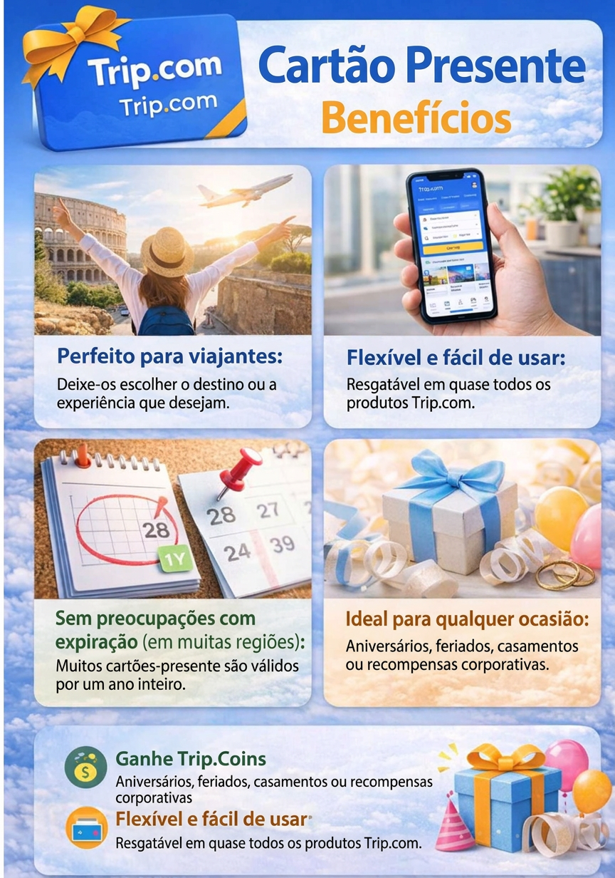 O cartão-presente Trip.com vale a pena?