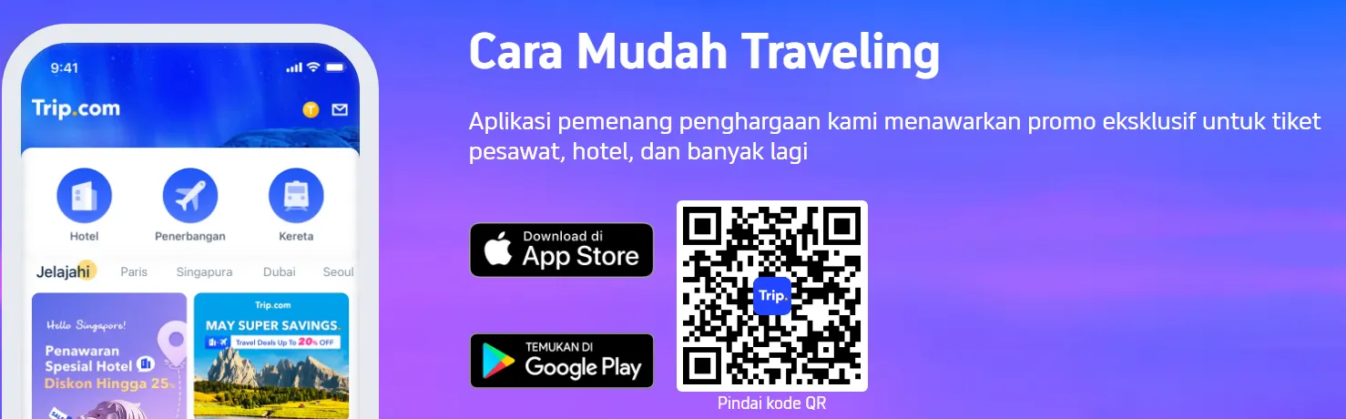 unduh dan Buka Aplikasi trip.com