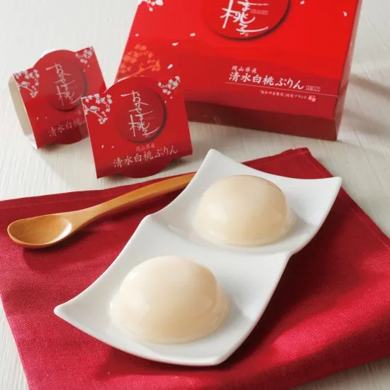 6.おかやま桃子の清水白桃プリン