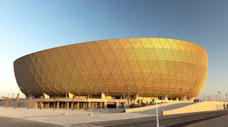 Source: Visit Qatar/ unsplash  Doha’s 80,000-seat Lusail Stadium.