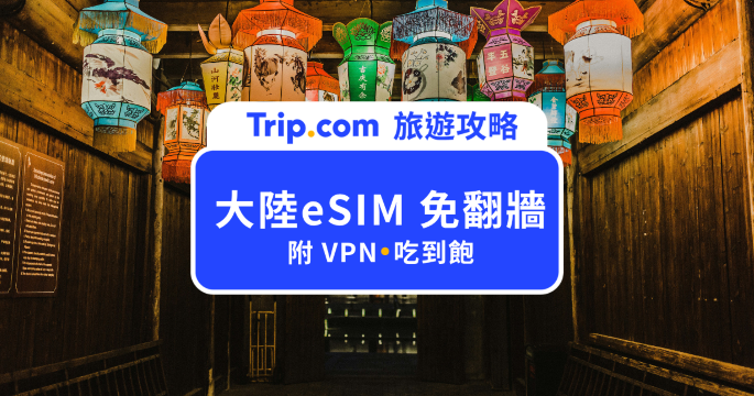【大陸 eSIM 免翻牆推薦】內建 VPN設定、App 使用與注意事項大公開 | Trip.com